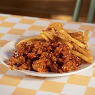 Cauliflower Wings + Fries