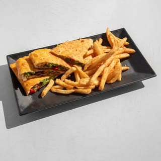 Cheese Fajita Quesadilla + Fries